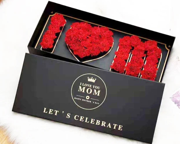 Deluxe Gift Box For MOM (Red Carnation)