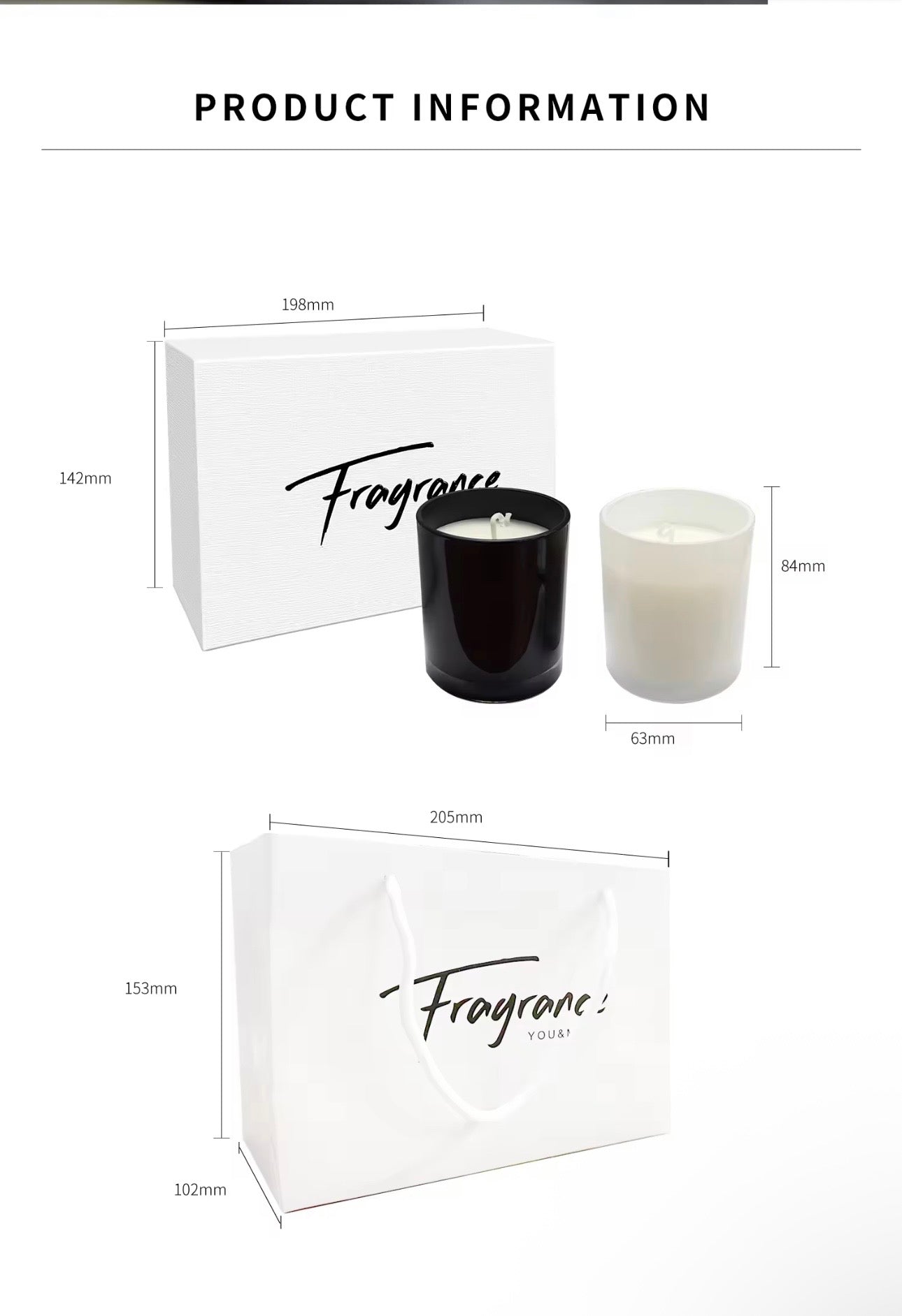 YOU & ME Luxury Scented Candle Gift Set