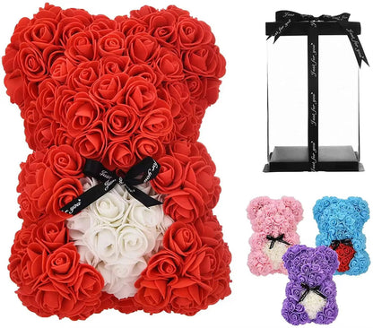 Rose Bears with Hearts