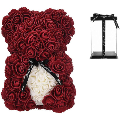 Rose Bears with Hearts