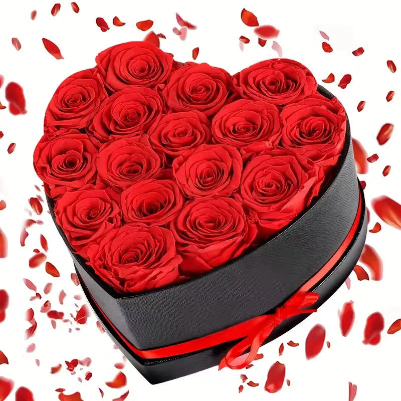 Heart Box - Premium Preserved Rose