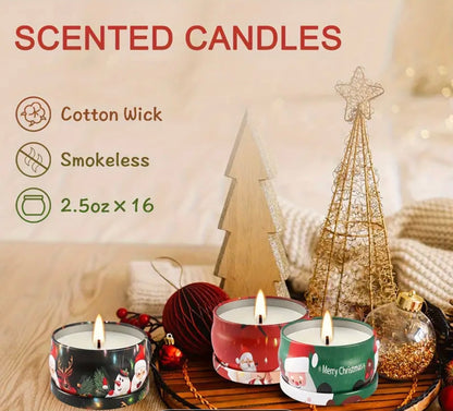 Christmas Wonderland 16-Piece Scented Candle Gift Set