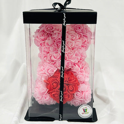 Rose Bears with Hearts