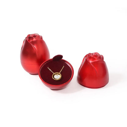 Metal Rose jewellery Box