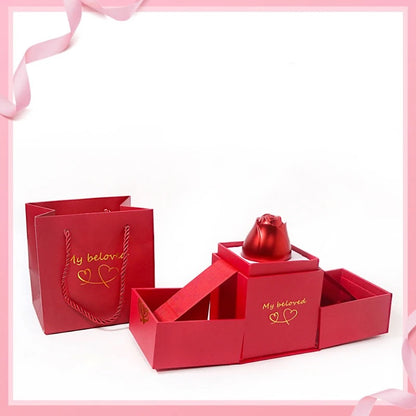 Metal Rose jewellery Box