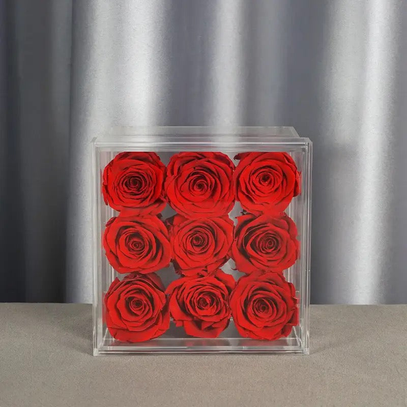 Roses In Acrylic Box