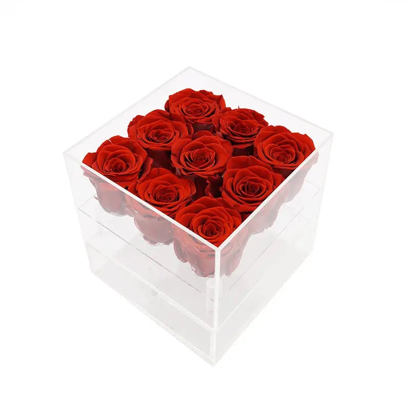 Roses In Acrylic Box