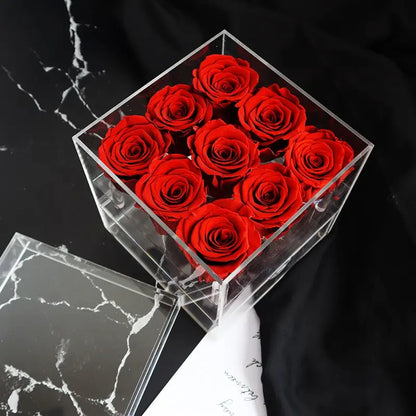 Roses In Acrylic Box