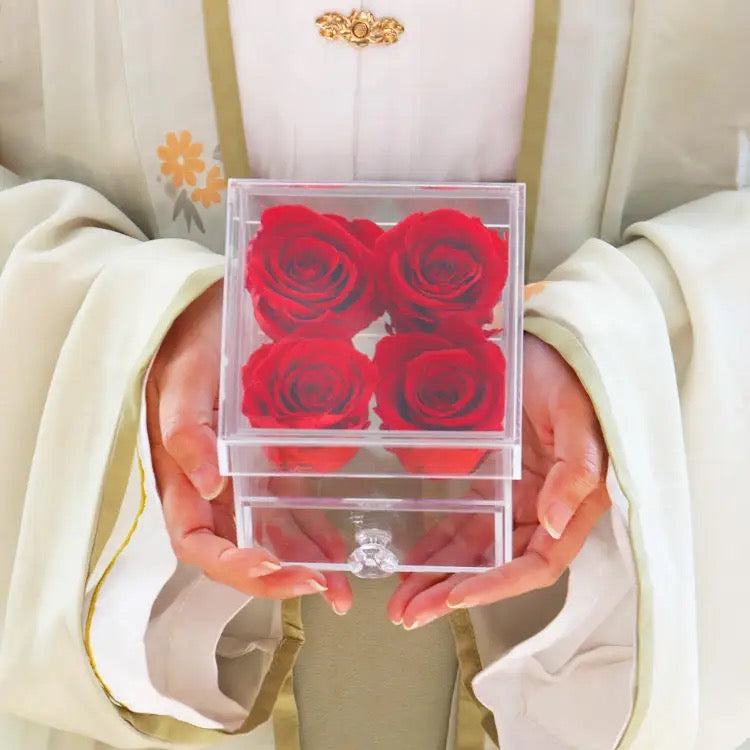 Roses In Acrylic Box
