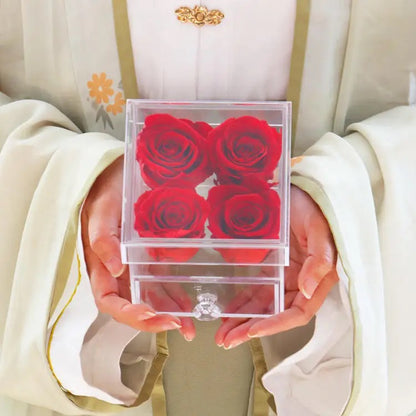 Roses In Acrylic Box